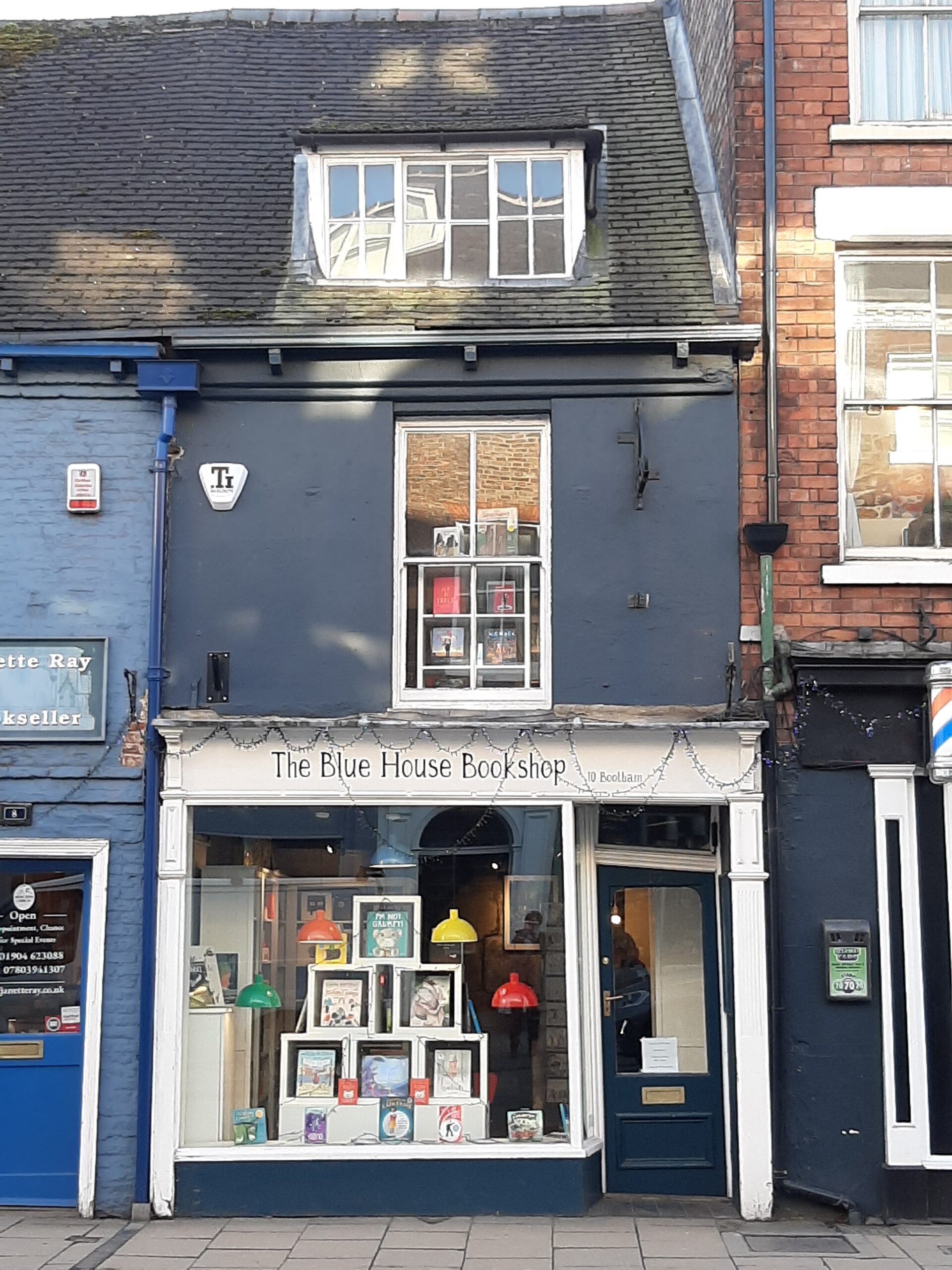 The Blue House Bookshop exterior