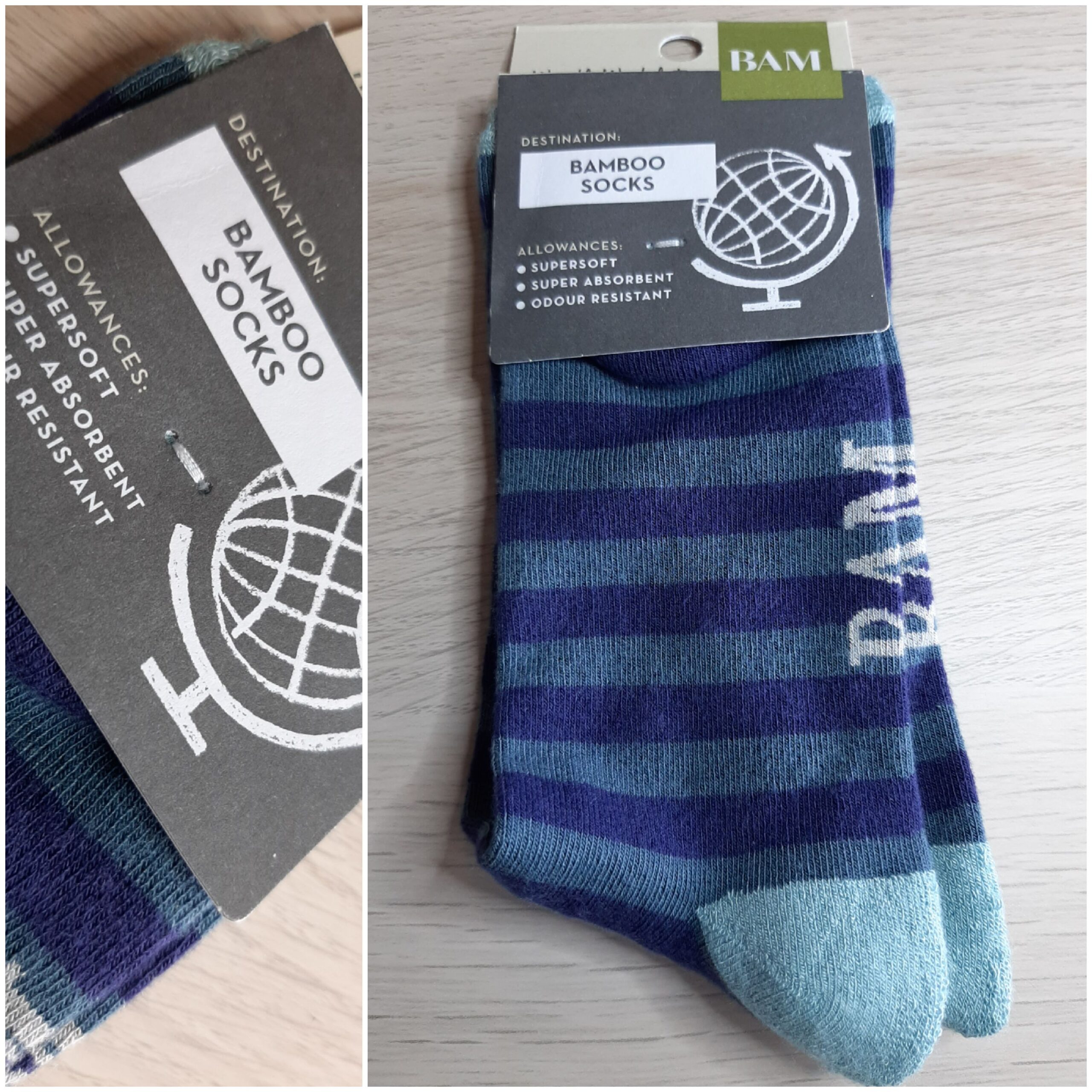 newest pair of socks still in card holder